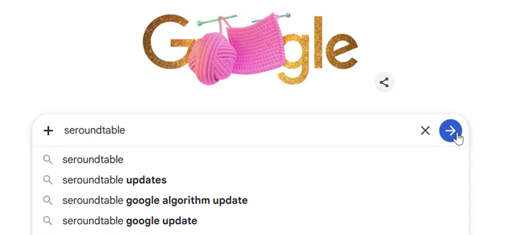 Google Tests Blue “Send” Button That Temporarily Replaces AI Mode in Search Box
